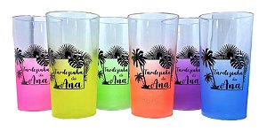 90 Copos Longdrink 320ml Personalizados Frent/vers Degrade