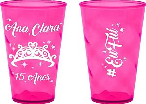 40 Copos Caldereta Twister 500ml Personalizados Frent/verso