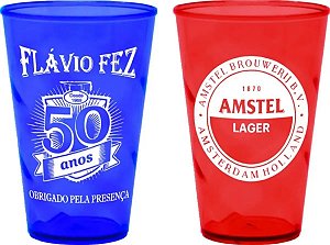 80 Copos Caldereta Twister 500ml Personalizados Frent/verso