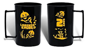 Kit 40 Canecas Chopp Personalizada Acrílica 430ml Fren/ver