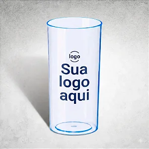 20 Copos Longdrink 320ml Personalizados frente e verso