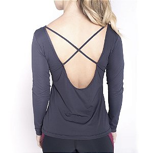 LONG SLEEVES STRAPPY BLACK
