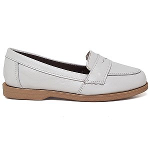 Sapato Feminino Coyote - Couro Legítimo Cor Branco