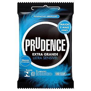 Preservativo Prudence - Extra Grande -  Ultra Sensível -  3 un