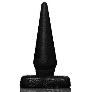 Plug Anal - Cone - 9,5 x 2,5 cm - Preto