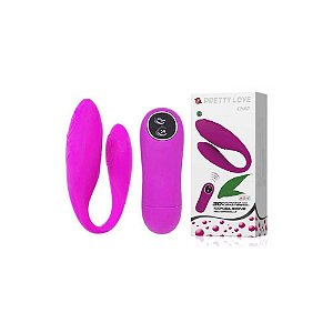 VIBRADOR PARA CASAIS - PRETTY LOVE CHAD - RECARREGÁVEL - 30 VELOCIDADES - À PROVA D'ÁGUA