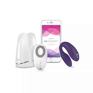 Vibrador de casais - We Vibe Sync - Controle Remoto ou Celular - Roxo