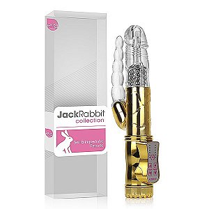 Vibrador Jack Rabbit - Estimulador Anal - Rotativo - Dourado