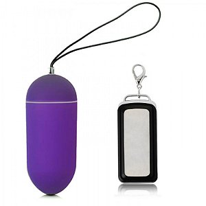 Vibrador Bullet - Aveludado - 20 Velocidades - Sem Fio - Roxo