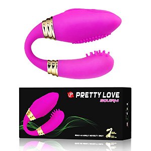 Vibrador para Casais Squirm Pretty Love Silicone Massagem