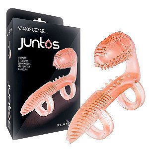 Vibrador em Silicone de encaixe peniano - JUNTOS