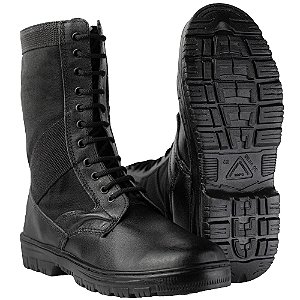 Bota Coturno Militar Tática Couro Legitimo Extra Leve - 6X Sem Juros