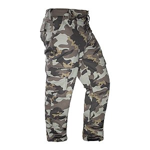 Calça Tática Rip Stop Camuflada Urbano Operacional 6 Bolsos