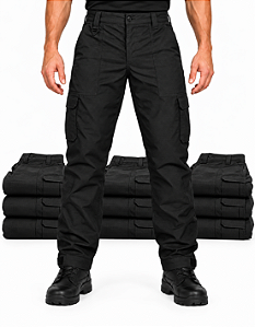 Kit 10 Calças Táticas Ripstop Pretas para Revenda