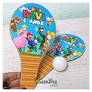Kit Raquete de Ping Pong - Mario Bros