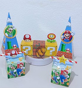 Kit Festa Papelaria Super Mario