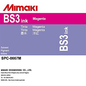 Tinta BS3 Magenta - 600ml - Original Mimaki