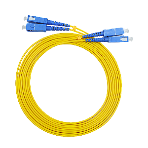 Cabo de Fibra Óptica Duplo SC/SC - 10 metros