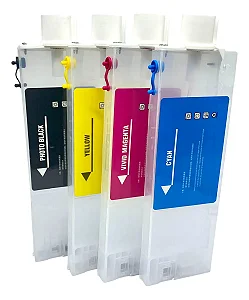 Kit 4 Cartuchos Vertical 220ml c/ Encaixe Garrafa - Roland