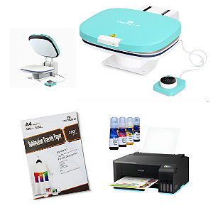Kit Completo para Sublimação com Prensa Plana Automática Mecolour 29x38