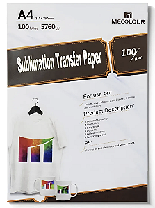 Papel Sublimático Mecolour A4 100g/m²