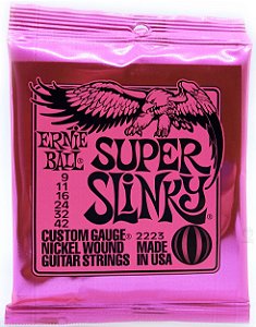 Encordoamento Ernie Ball 09 042 guitarra P02223 Super Slink