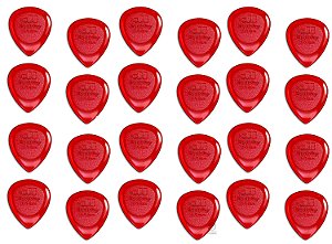 24 Palheta guitarra Stubby 1 mm Dunlop 474R 1.0 vermelha