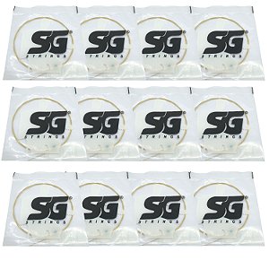 Corda avulsa violao aço SOL encapada Bronze SG pacote com 12