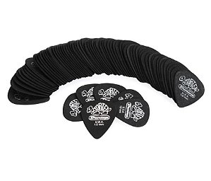 72 Palheta DUNLOP Tortex 1.0 mm Standard guitarra 488R preta