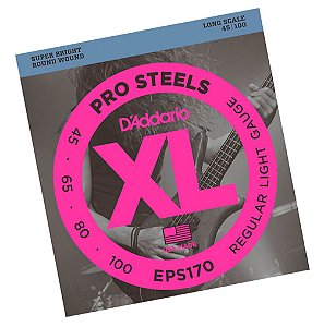 Daddario Pro Steels EPS170 baixo 4 cordas 045