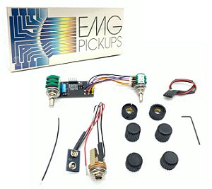 Circuito ativo EMG BQC control para baixo 2 pots concentrico