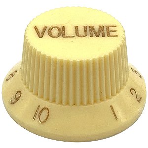 Knob Plástico Volume Guitarra Strato ivory marfim unidade