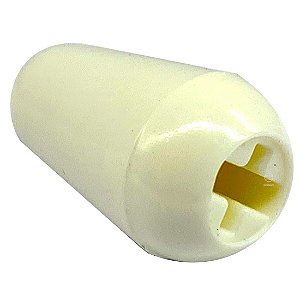 Knob encaixe chave 3 e 5 posições guitarra strat Branc creme