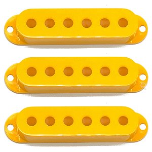 kit 3 Capa captador single Amarelo para stratocaster