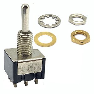 Chave Mini toggle Controle ON-OFF-ON Guitarra 3 posicoes
