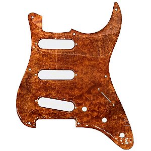 Escudo guitarra stratocaster 3 single 8 furos OAK quilted