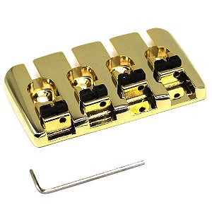 Ponte baixo 4 cordas DELUXE BS41 GOLD Dourado - KOREA