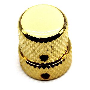 1 Knob duplo Metal Concentrico Dourado baixo guitarra liso