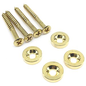 Kit Junção d Neck braço 4 bucha e 4 parafusos 4.5X45 Dourado