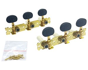 Tarraxa Violão Classico Nylon Pino Grosso 35G180 BB Dourado