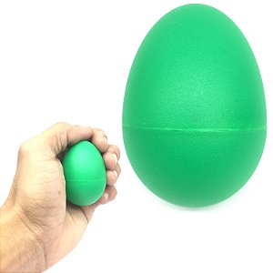 Shaker ovo plastico chocalho VERDE egg