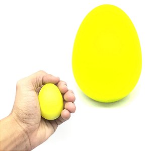 Shaker ovo plastico chocalho AMARELO egg