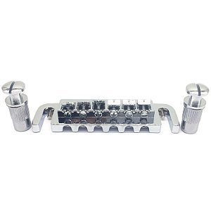Ponte guitarra tailpiece wraparound ajustável Cromada 605