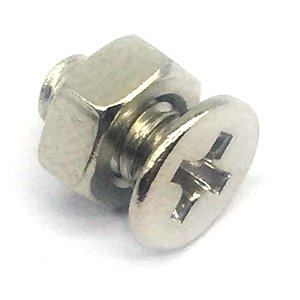 Parafuso guitarra escudo les paul 4X0.8mm Niquelado