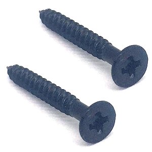 2 Parafuso moldura captador guitarra 2,1X16mm Preto