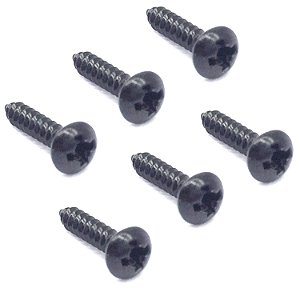 kit 6 Parafuso tarraxa de guitarra 2.1x10 mm PRETO BK