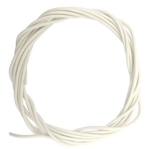 Fio 3 metros eletrica guitarra Luthier 0,30mm 22AWG Branco