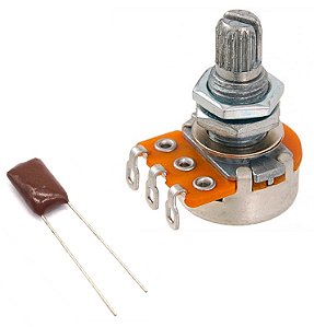 kit potenciômetro SPIRIT B500K + capacitor 0.022uF humbucker