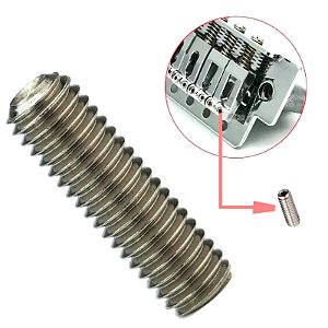 Parafuso INOX altura cordas Saddle carrinho guitarra 8mm