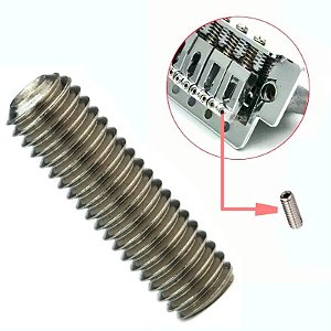 Parafuso INOX altura cordas Saddle carrinho guitarra 8mm